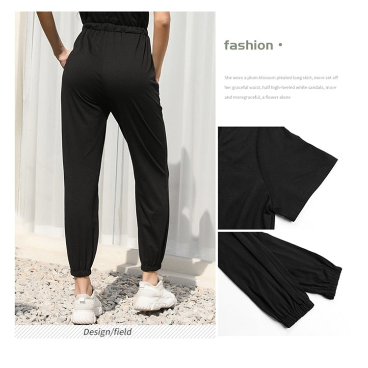 Loose Solid Lace-up Casual Trousers Jumpsuit