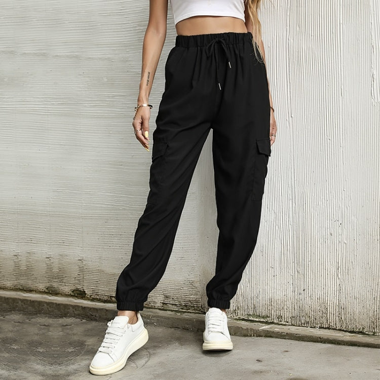 Women Solid Color Casual Pants