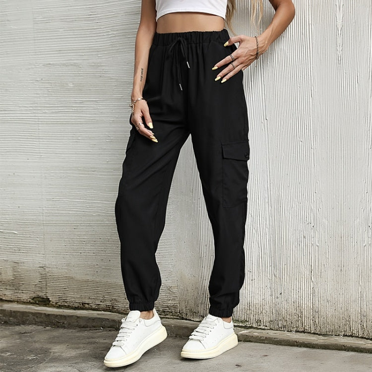 Women Solid Color Casual Pants