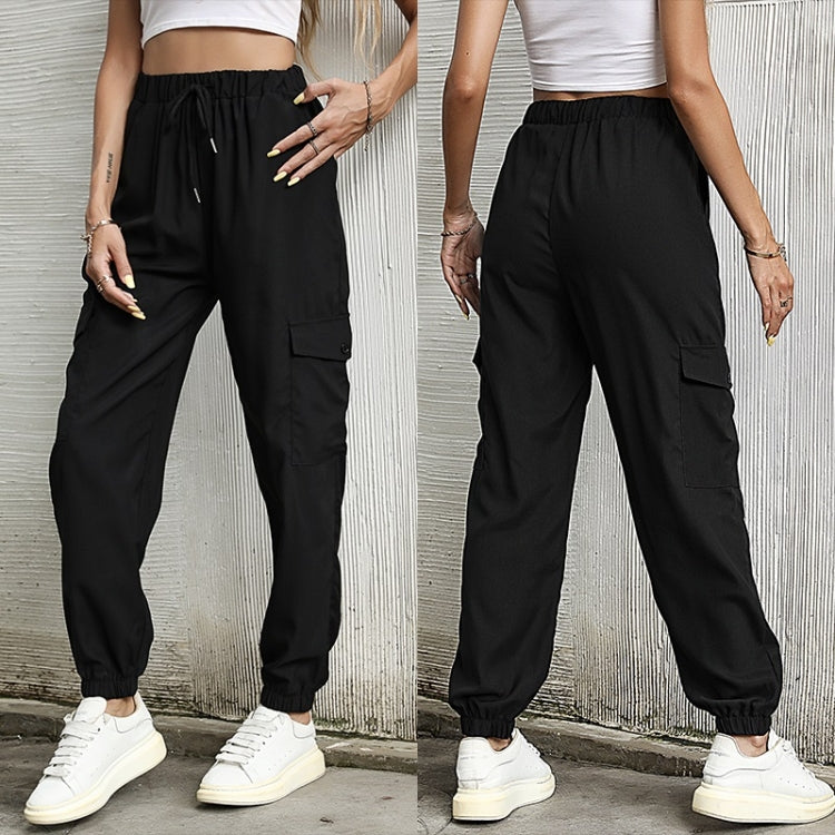 Women Solid Color Casual Pants