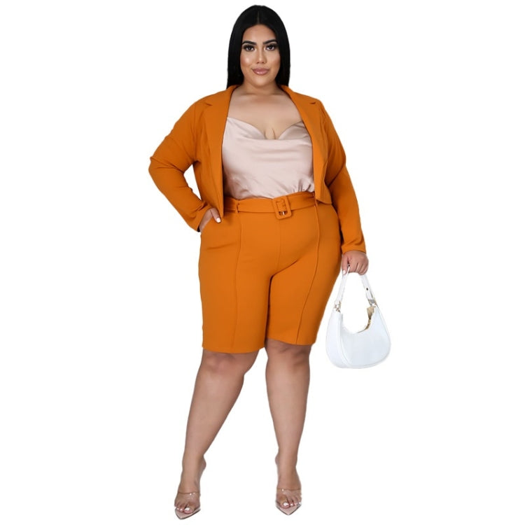 Pure Color Sexy Temperament Fashion Casual Suit