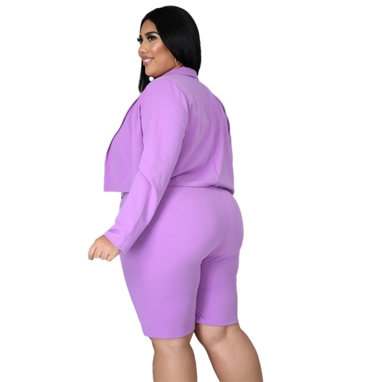 Pure Color Sexy Temperament Fashion Casual Suit