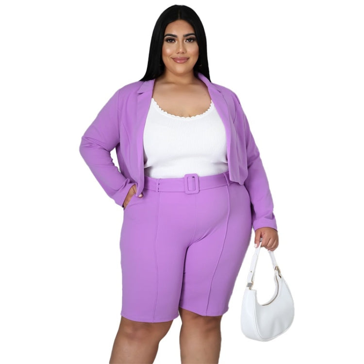 Pure Color Sexy Temperament Fashion Casual Suit