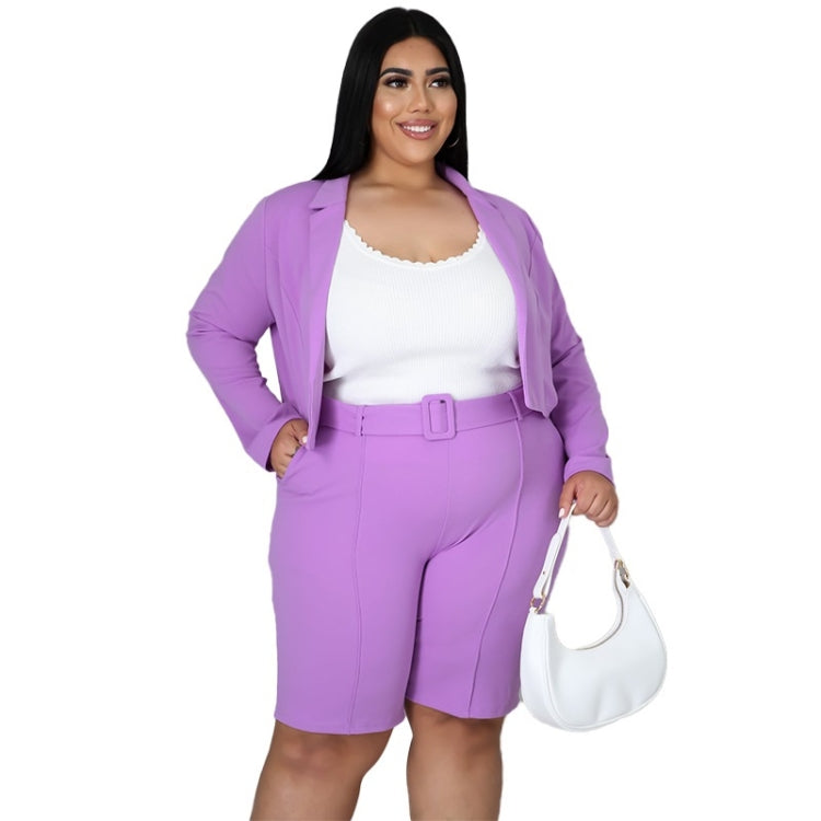 Pure Color Sexy Temperament Fashion Casual Suit