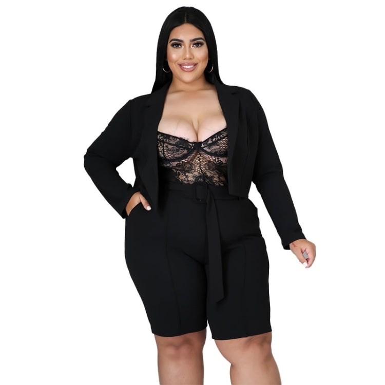 Pure Color Sexy Temperament Fashion Casual Suit