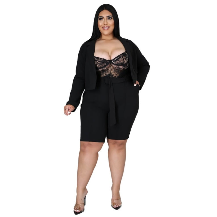 Pure Color Sexy Temperament Fashion Casual Suit