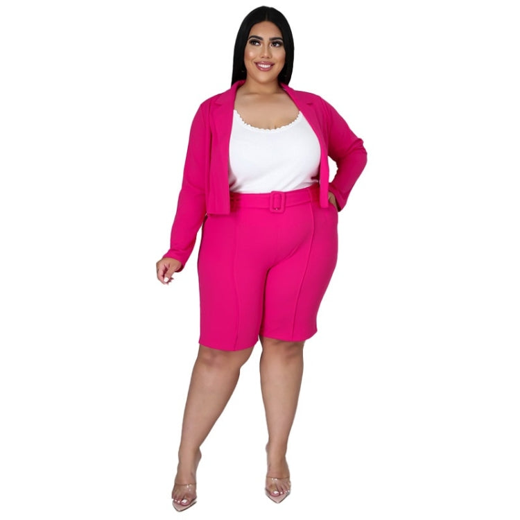 Pure Color Sexy Temperament Fashion Casual Suit