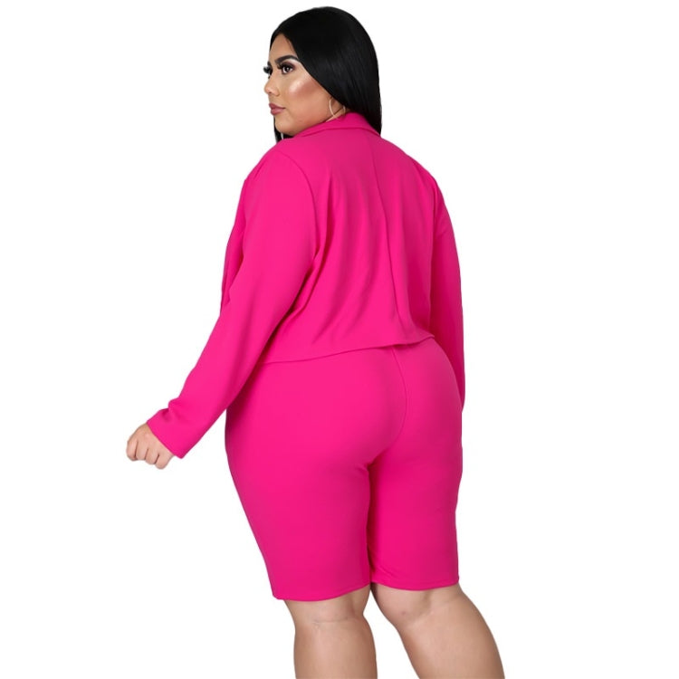 Pure Color Sexy Temperament Fashion Casual Suit
