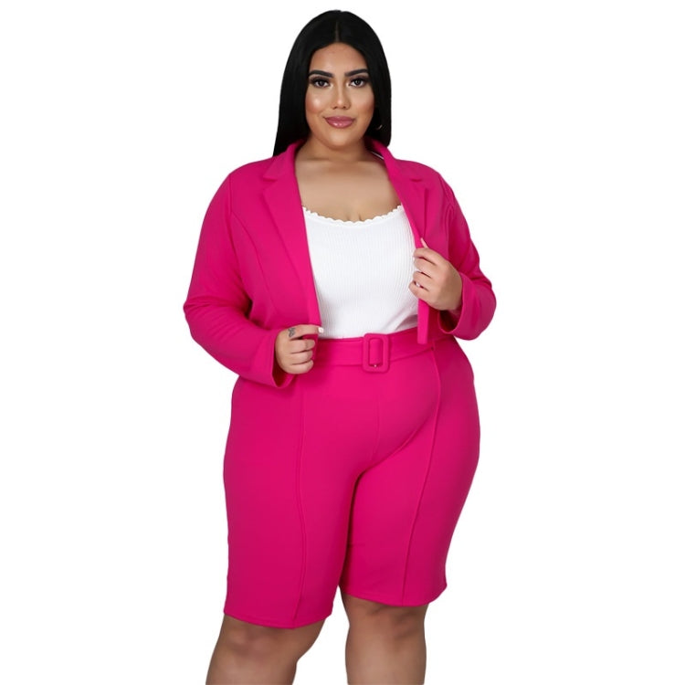 Pure Color Sexy Temperament Fashion Casual Suit
