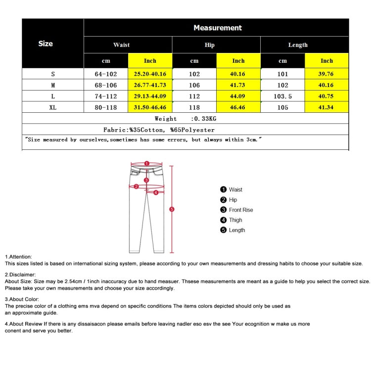 Solid Color Lace-up Elastic Straight-leg Slacks