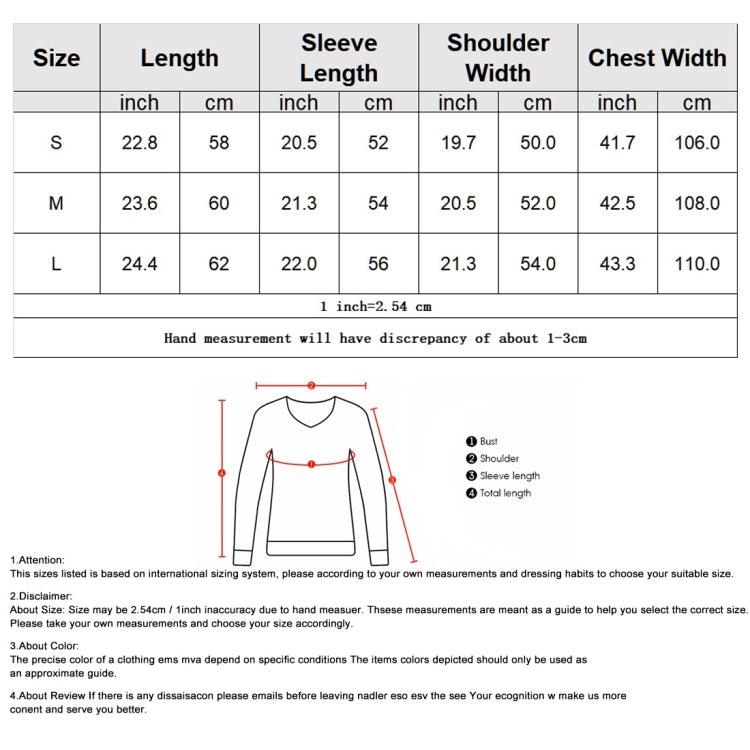 Individuality Pattern Loose V-neck Pullover Women Casual Knit Sweater