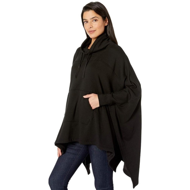 Autumn Loose Half-high Collar Bat Sleeve Cloak Cape Velvet Thickend Coat For Ladies