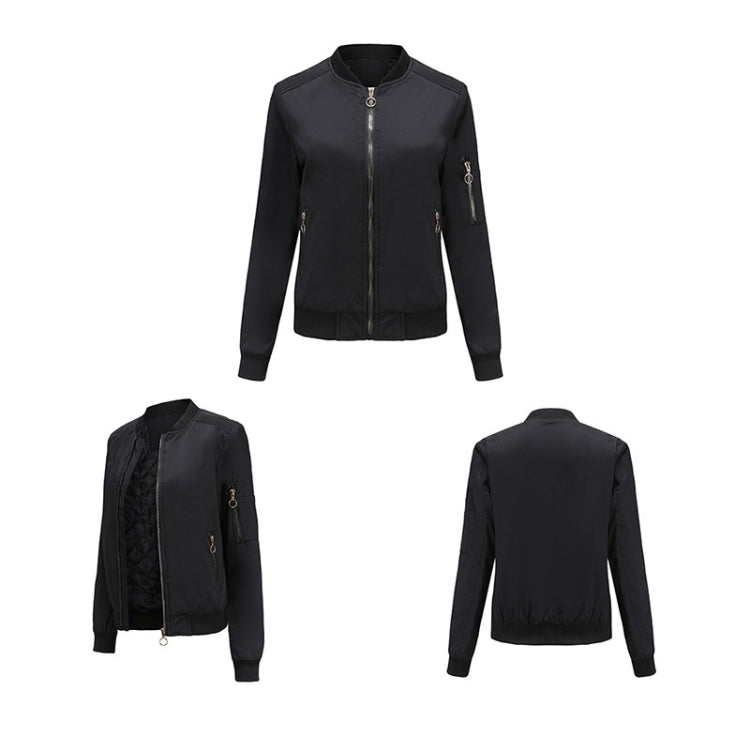 Autumn And Winter Thin Cotton Zipper Jacket Casual Coat For Women