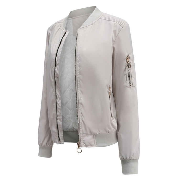 Autumn And Winter Thin Cotton Zipper Jacket Casual Coat For Women