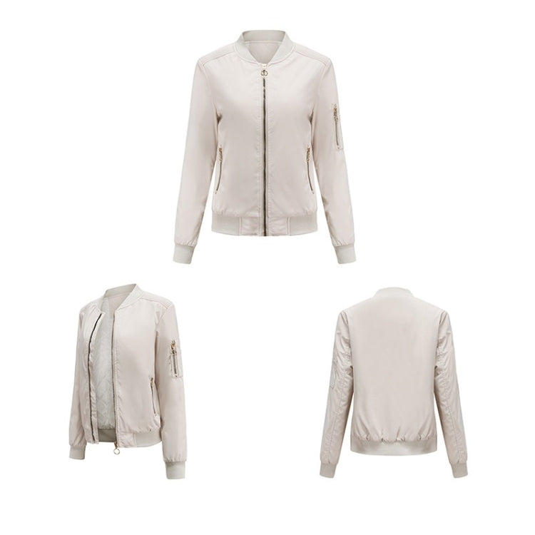 Autumn And Winter Thin Cotton Zipper Jacket Casual Coat For Women