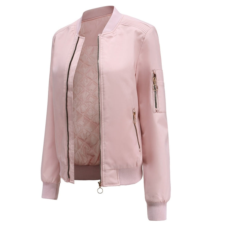 Autumn And Winter Thin Cotton Zipper Jacket Casual Coat For Women