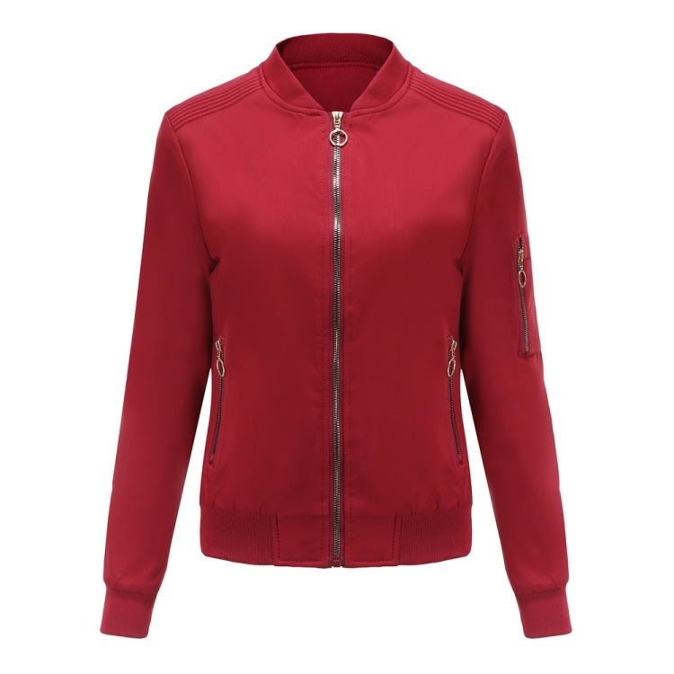 Autumn And Winter Thin Cotton Zipper Jacket Casual Coat For Women