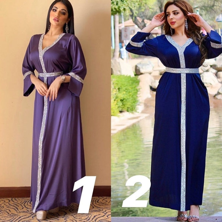Women Robe With Diamond Belt