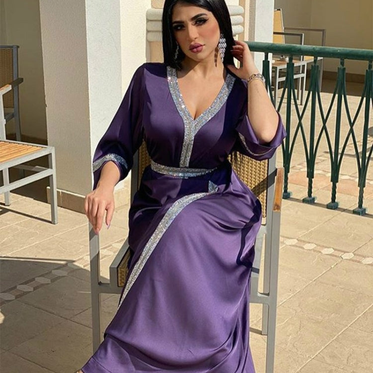 Women Robe With Diamond Belt