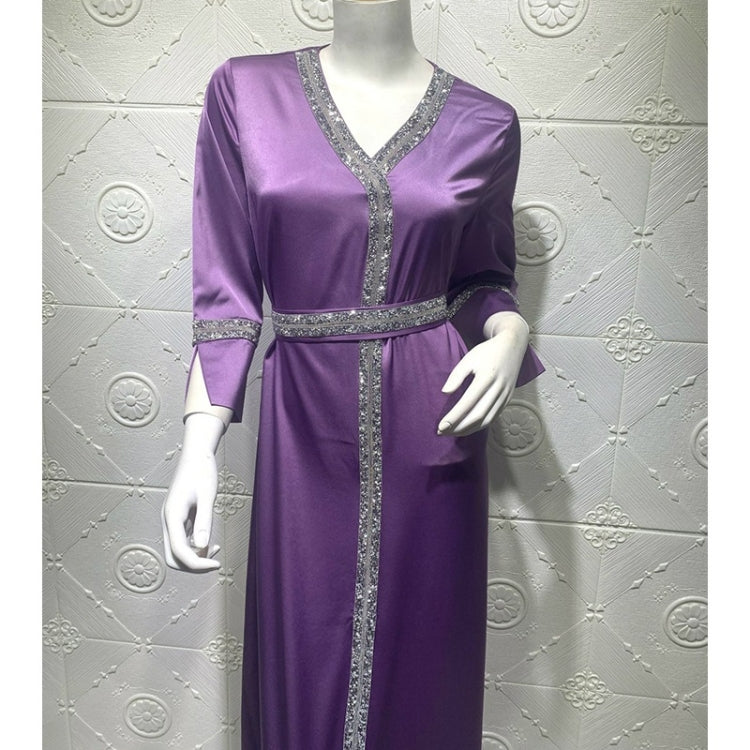 Women Robe With Diamond Belt