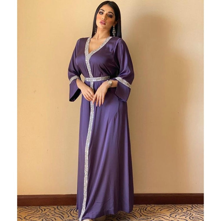 Women Robe With Diamond Belt