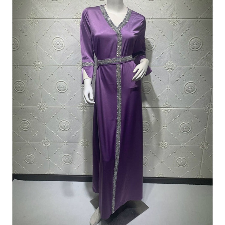 Women Robe With Diamond Belt
