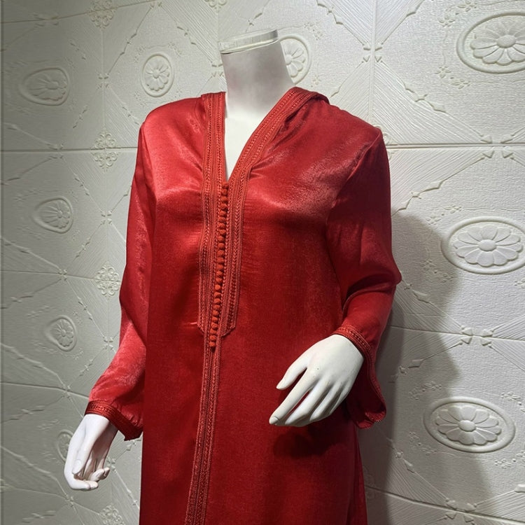 Women Hooded Lace Suede Noble Robe