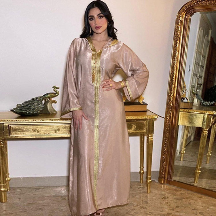Women Hooded Lace Suede Noble Robe