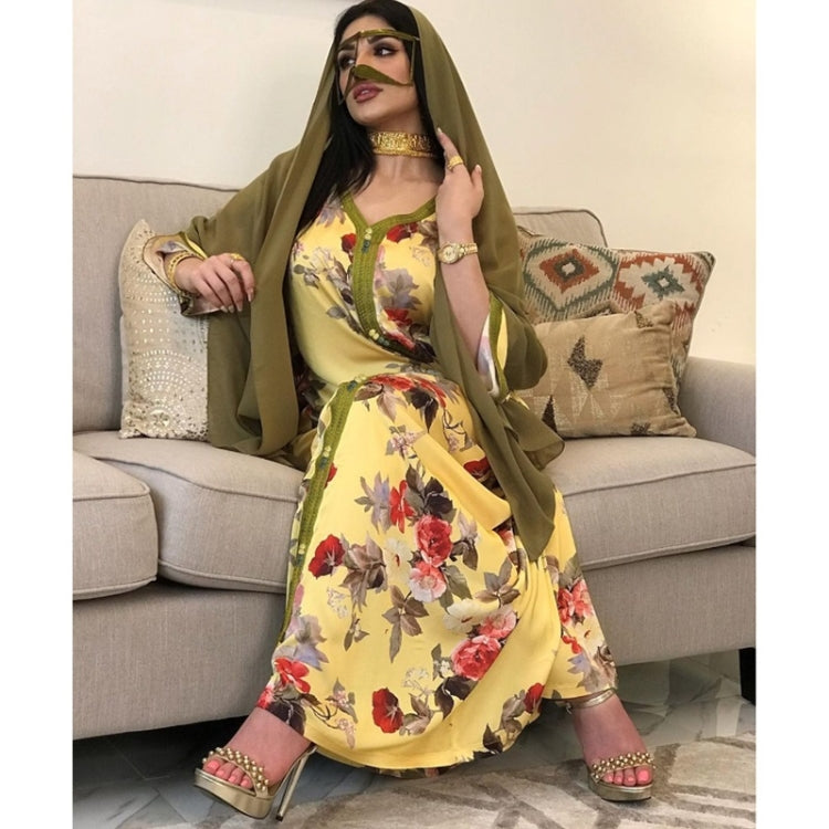 Women Printed Long Lace Dress