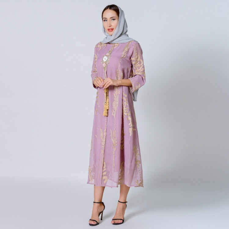 Women Long Sleeve Embroidered Dress