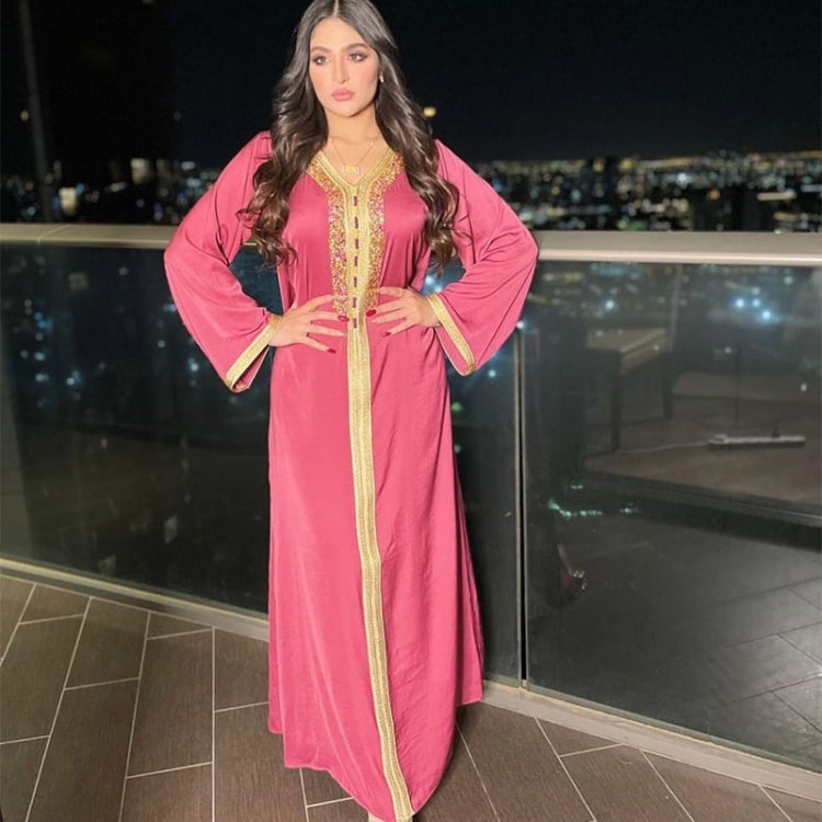 Women Hot Diamond Ribbon Lace Robe Dress