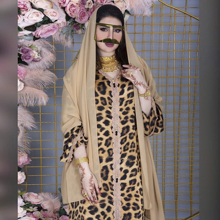 Women Printed Leopard Print Long Dress