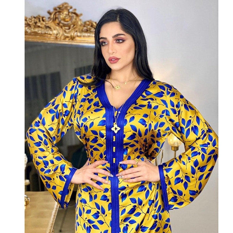 Women Printed Floral Robe Dress