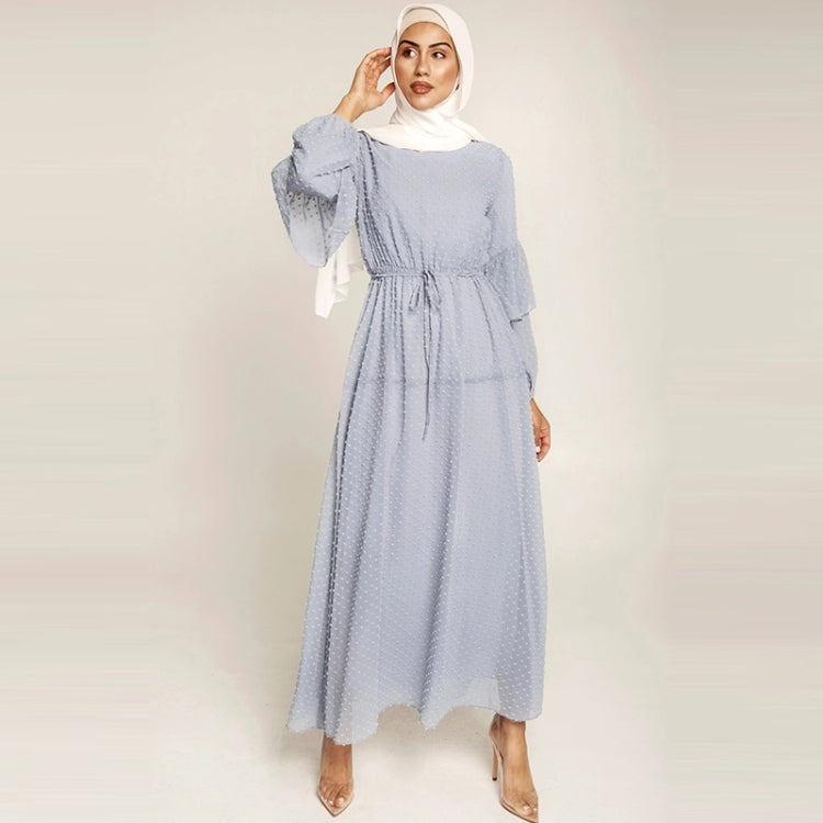 Women Solid Color Chiffon Dress