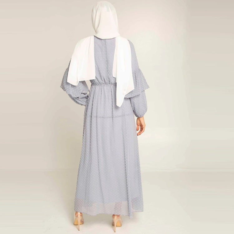 Women Solid Color Chiffon Dress