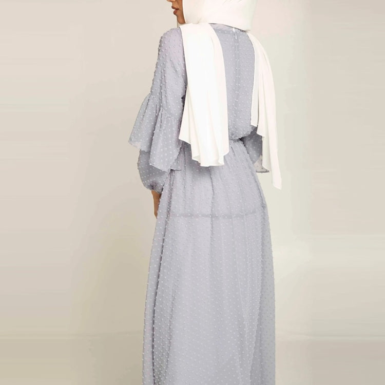 Women Solid Color Chiffon Dress