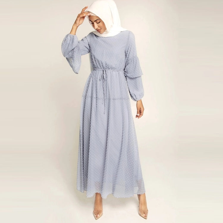 Women Solid Color Chiffon Dress