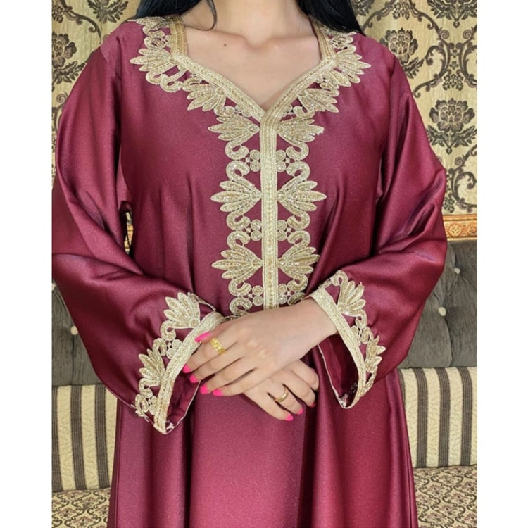 Women Embroidered Bronzing Lace Dress