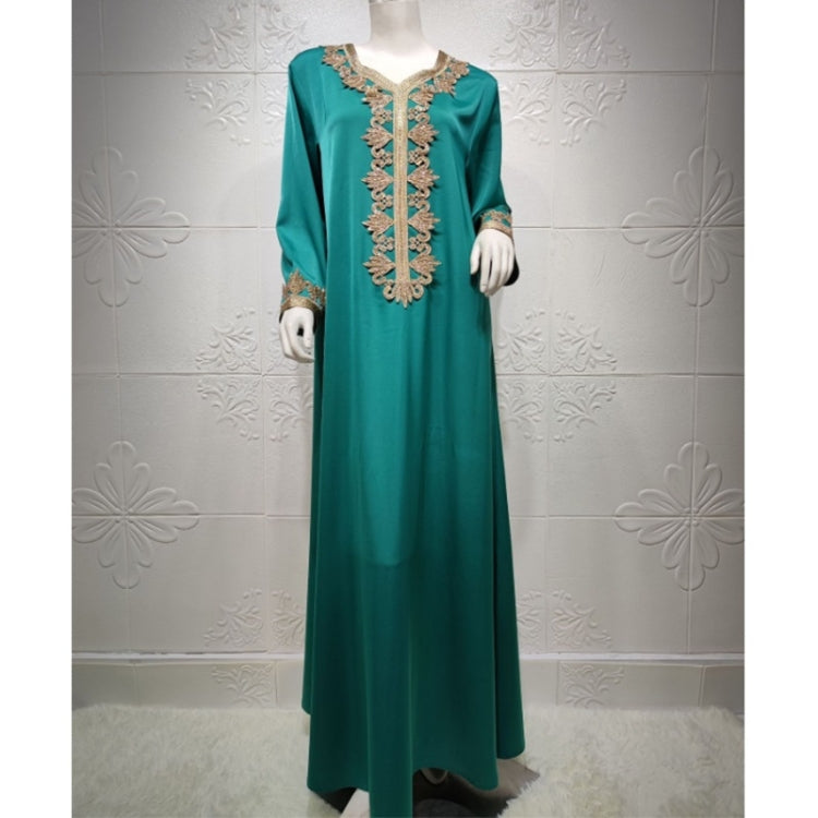 Women Embroidered Bronzing Lace Dress