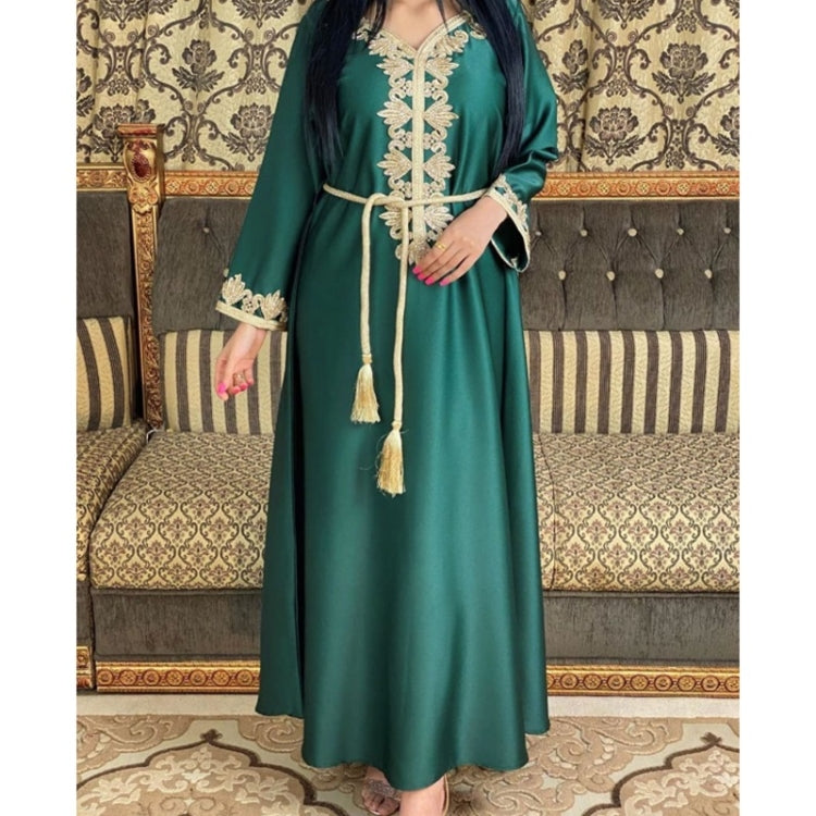 Women Embroidered Bronzing Lace Dress
