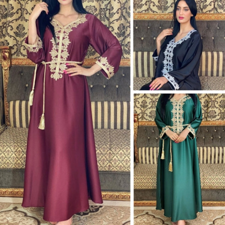 Women Embroidered Bronzing Lace Dress