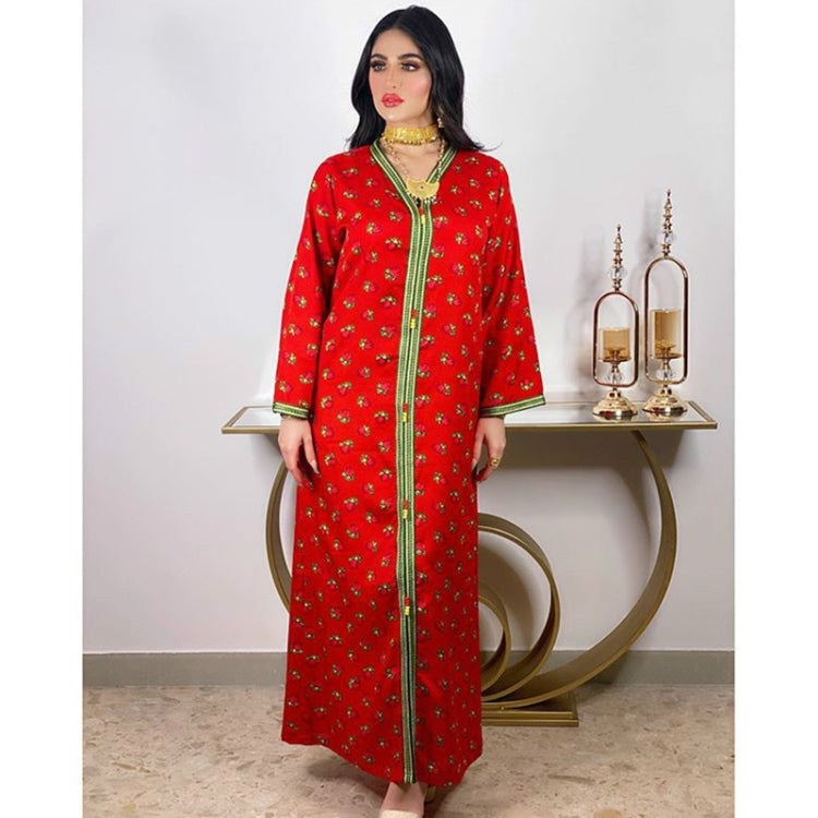 Women Long Sleeve Printed Floral Robe