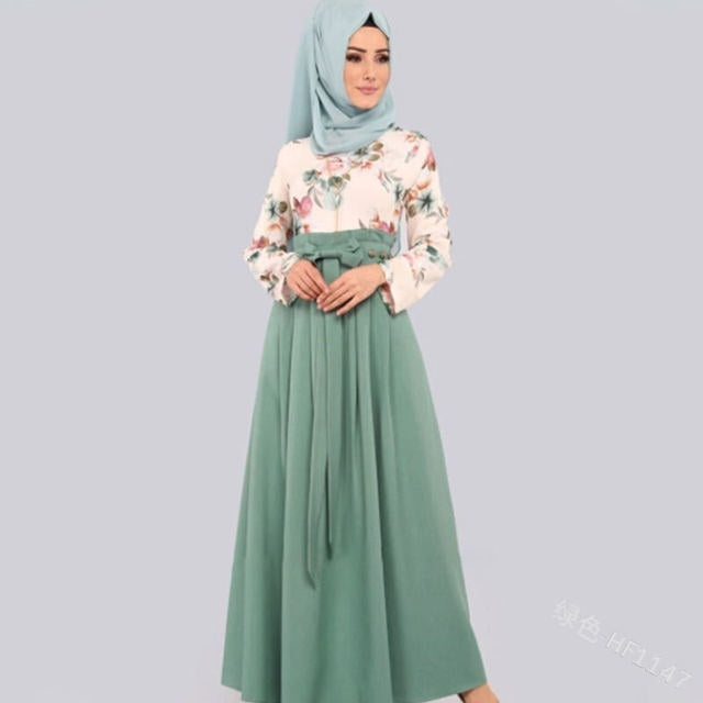 Women Solid Color Ethnic Long Skirt