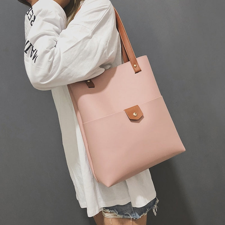 2 In 1 PU Leather Handbag Messenger Bag Sing-shoulder Bag For Girls