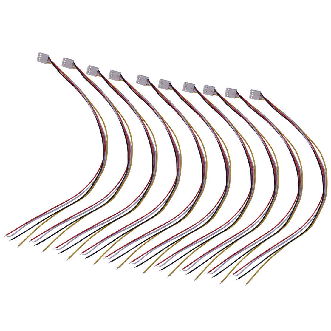 10PCS KF2510 4Pin 30CM Female Housing Connector Plug Cable 300V as