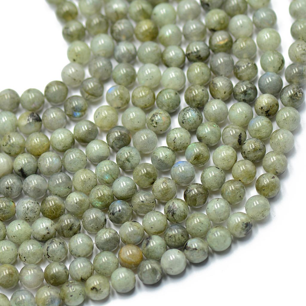 15 inch Strand Natural Labradorite Stone 8mm Round Loose Beads Spacer Art Craft