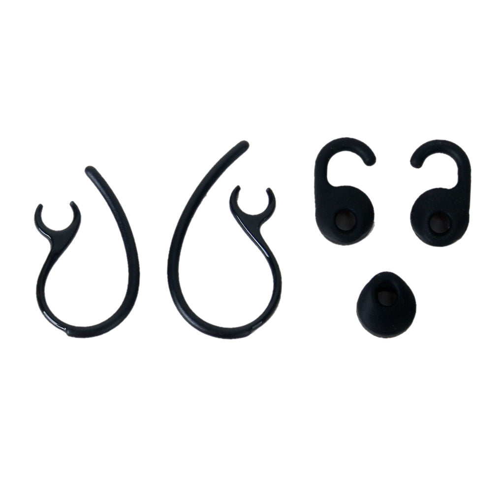 Black Ear Hook Ear Bud Gels Set For  EASYGO / EASYCALL / CLEAR / TALK