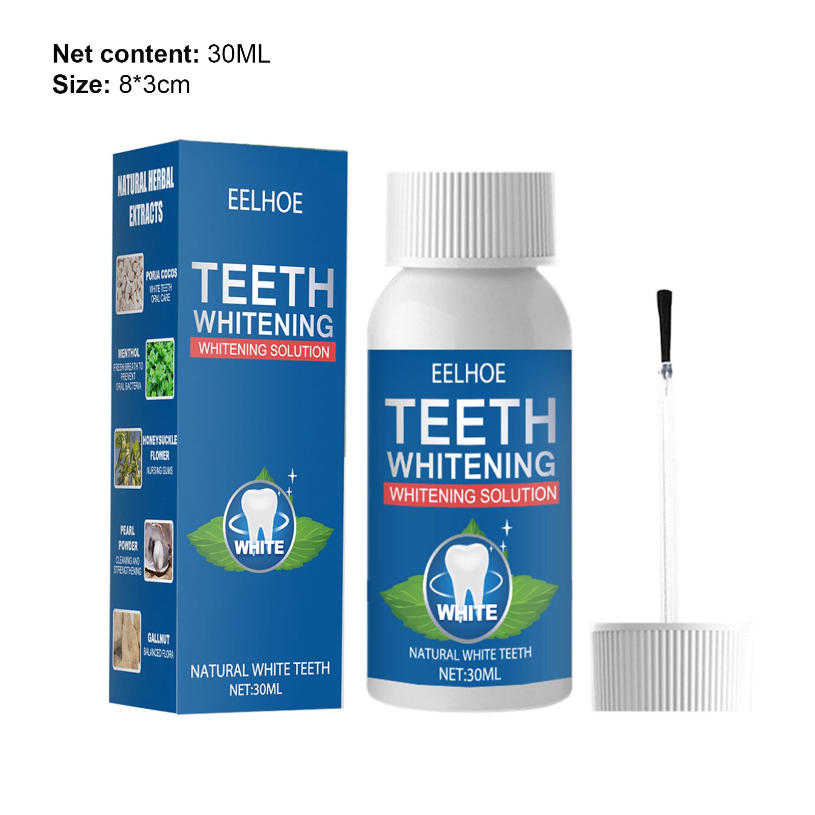 30ML Teeth Whitening Solution Fresh Breath Compact Convenient Helpful for