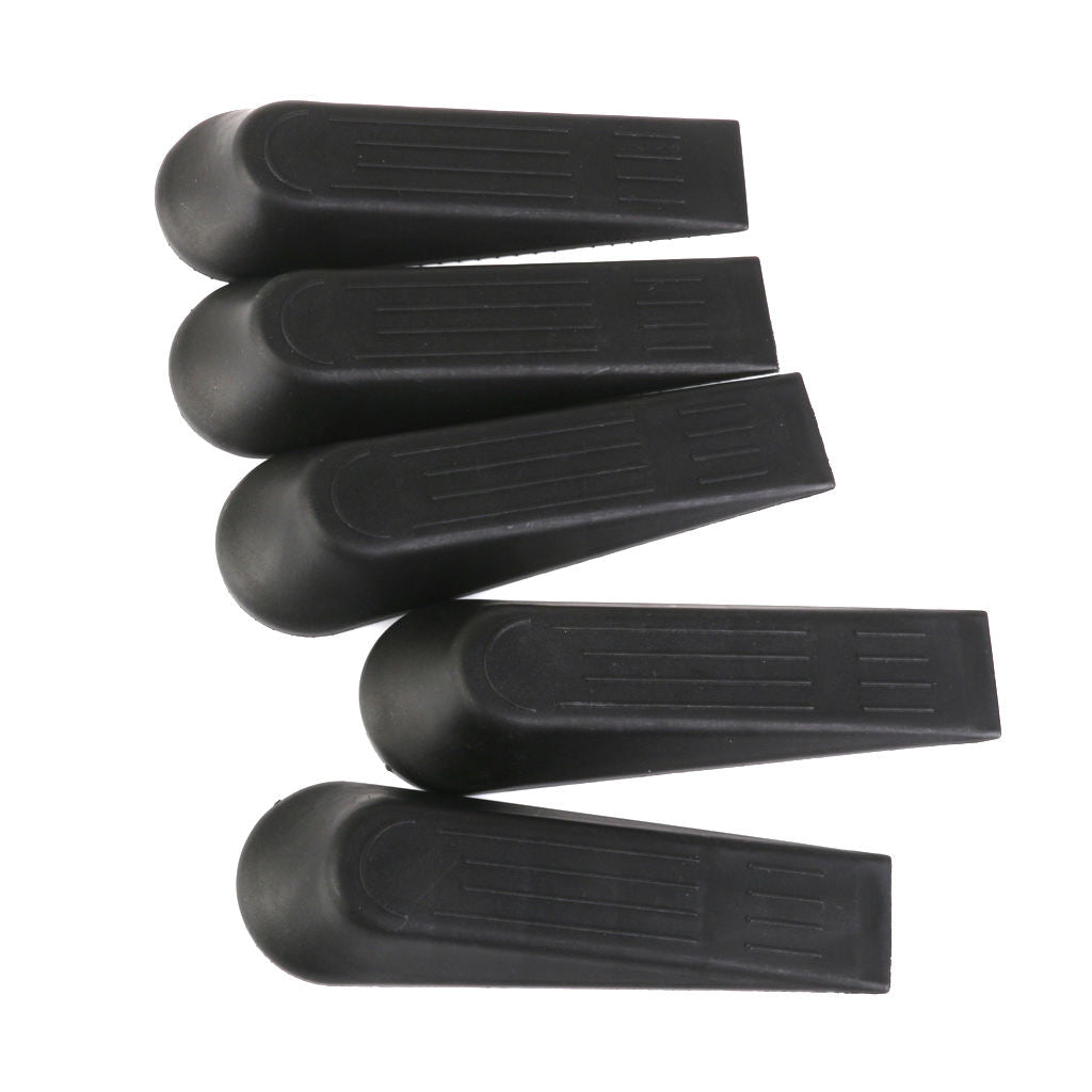 5x Door Stopper Door Stopper Black