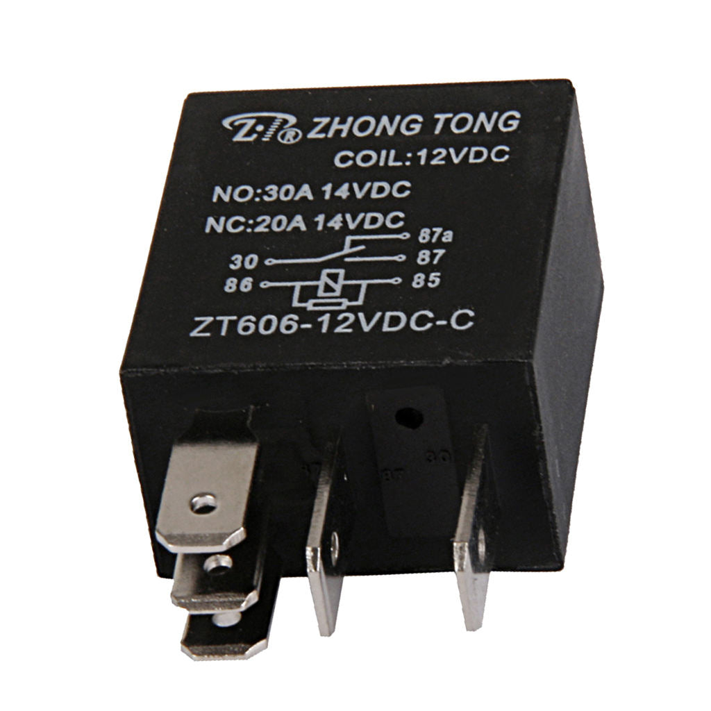Car Truck Vehicle Automotive DC 12V 20A/30A SPDT Relay Relays 5Pins